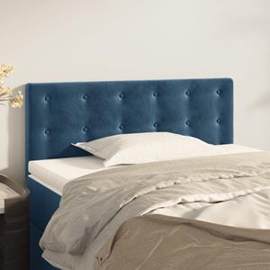 VidaXL Hoofdbord 100x5x78/88 cm fluweel donkerblauw