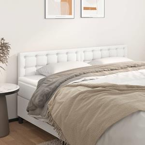 VidaXL Hoofdborden 2 st 80x5x78/88 cm kunstleer wit