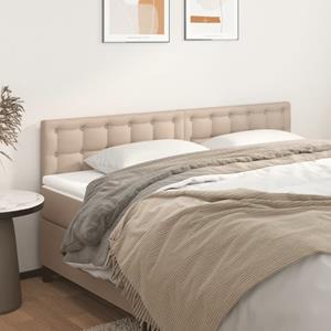 VidaXL Hoofdborden 2 st 80x5x78/88 cm kunstleer cappuccinokleurig