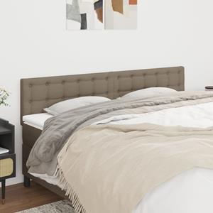 VidaXL Hoofdborden 2 st 90x5x78/88 cm stof taupe