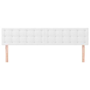vidaXL Hoofdborden 2 st 90x5x78/88 cm kunstleer wit