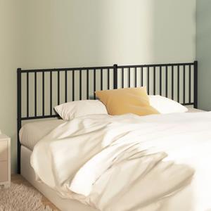 VidaXL Hoofdbord metaal zwart 193 cm