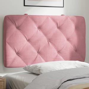VidaXL Hoofdbordkussen 90 cm fluweel roze