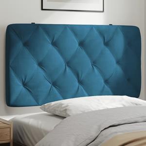 VidaXL Hoofdbordkussen 100 cm fluweel blauw