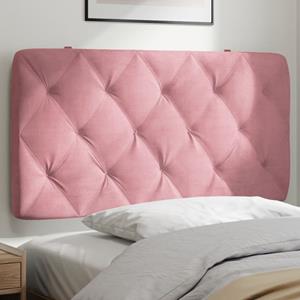 VidaXL Hoofdbordkussen 100 cm fluweel roze