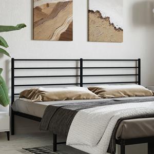 VidaXL Hoofdbord metaal zwart 180 cm