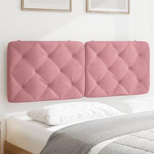 VidaXL Hoofdbordkussen 140 cm fluweel roze
