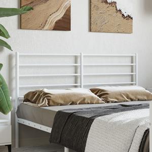 VidaXL Hoofdbord metaal wit 140 cm