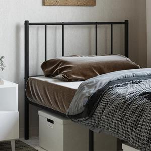 VidaXL Hoofdbord metaal zwart 80 cm