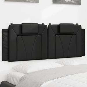 VidaXL Hoofdbordkussen 120 cm kunstleer zwart