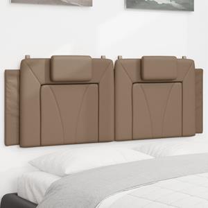 VidaXL Hoofdbordkussen 120 cm kunstleer cappuccinokleurig