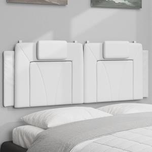 VidaXL Hoofdbordkussen 140 cm kunstleer wit