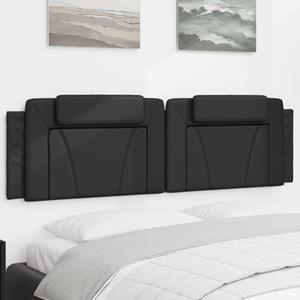 VidaXL Hoofdbordkussen 180 cm kunstleer zwart