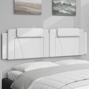 VidaXL Hoofdbordkussen 180 cm kunstleer wit