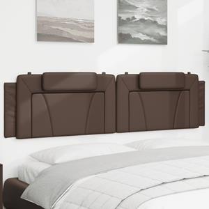 VidaXL Hoofdbordkussen 200 cm kunstleer bruin