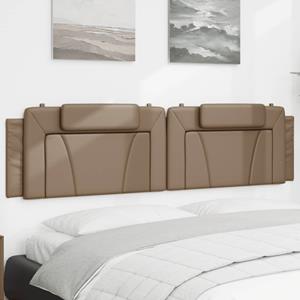 VidaXL Hoofdbordkussen 200 cm kunstleer cappuccinokleurig