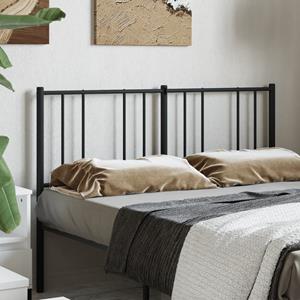 VidaXL Hoofdbord metaal zwart 160 cm