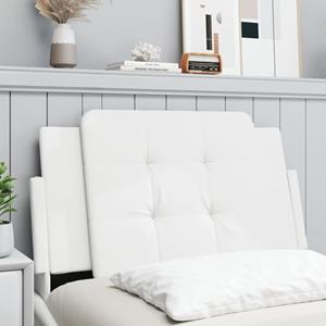 VidaXL Hoofdbordkussen 90 cm kunstleer wit