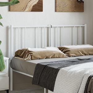 VidaXL Hoofdbord metaal wit 140 cm