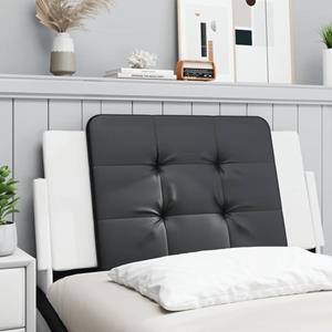 VidaXL Hoofdbordkussen 100 cm kunstleer zwart en wit