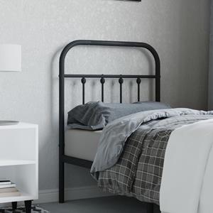 VidaXL Hoofdbord metaal zwart 75 cm