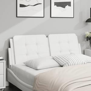 VidaXL Hoofdbordkussen 120 cm kunstleer wit