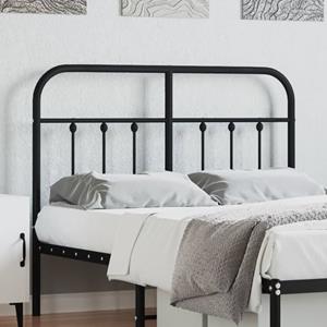 VidaXL Hoofdbord metaal zwart 120 cm