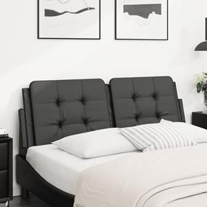 VidaXL Hoofdbordkussen 140 cm kunstleer zwart