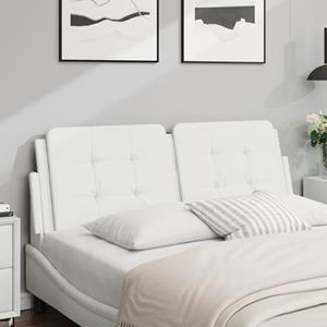 VidaXL Hoofdbordkussen 140 cm kunstleer wit