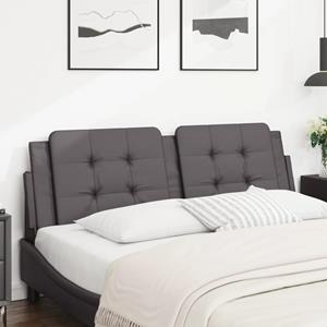 VidaXL Hoofdbordkussen 160 cm kunstleer grijs