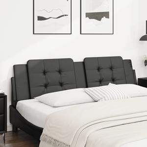 VidaXL Hoofdbordkussen 180 cm kunstleer zwart