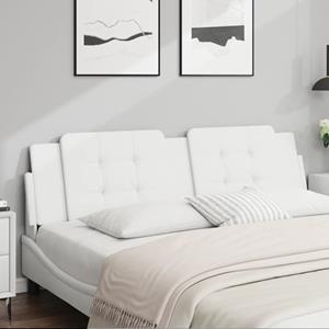 VidaXL Hoofdbordkussen 180 cm kunstleer wit