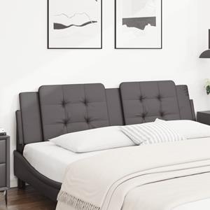 VidaXL Hoofdbordkussen 180 cm kunstleer grijs