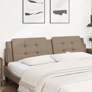 VidaXL Hoofdbordkussen 200 cm kunstleer cappuccinokleurig