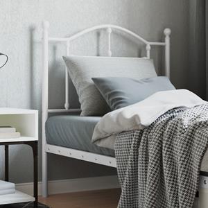 VidaXL Hoofdbord 80 cm metaal wit