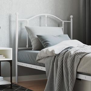 VidaXL Hoofdbord 90 cm metaal wit