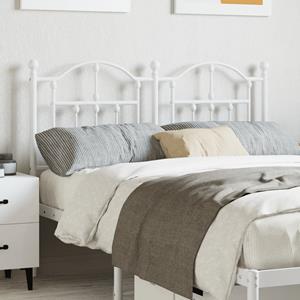 VidaXL Hoofdbord 120 cm metaal wit