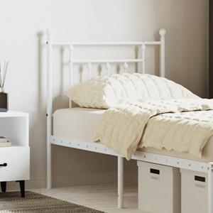 VidaXL Hoofdbord 75 cm metaal wit