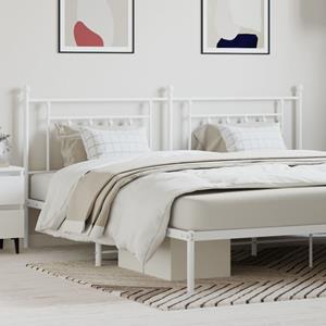 VidaXL Hoofdbord 193 cm metaal wit