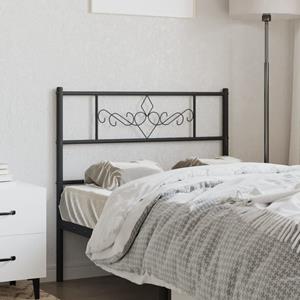 VidaXL Hoofdbord 80 cm metaal zwart