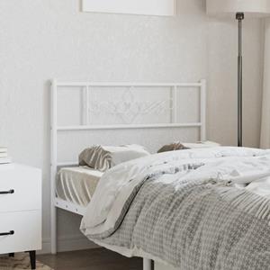 VidaXL Hoofdbord 80 cm metaal wit