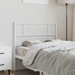 VidaXL Hoofdbord 107 cm metaal wit