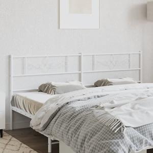 VidaXL Hoofdbord 193 cm metaal wit