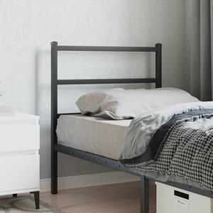 VidaXL Hoofdbord 75 cm metaal zwart