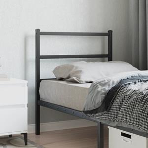VidaXL Hoofdbord 80 cm metaal zwart