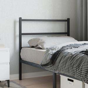 VidaXL Hoofdbord 90 cm metaal zwart
