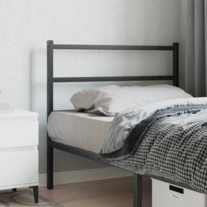 VidaXL Hoofdbord 100 cm metaal zwart
