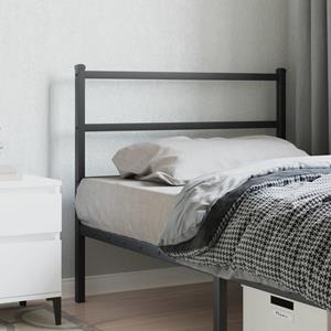 VidaXL Hoofdbord 107 cm metaal zwart