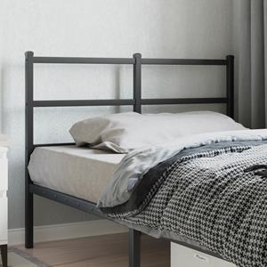 VidaXL Hoofdbord 120 cm metaal zwart