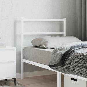 VidaXL Hoofdbord 80 cm metaal wit